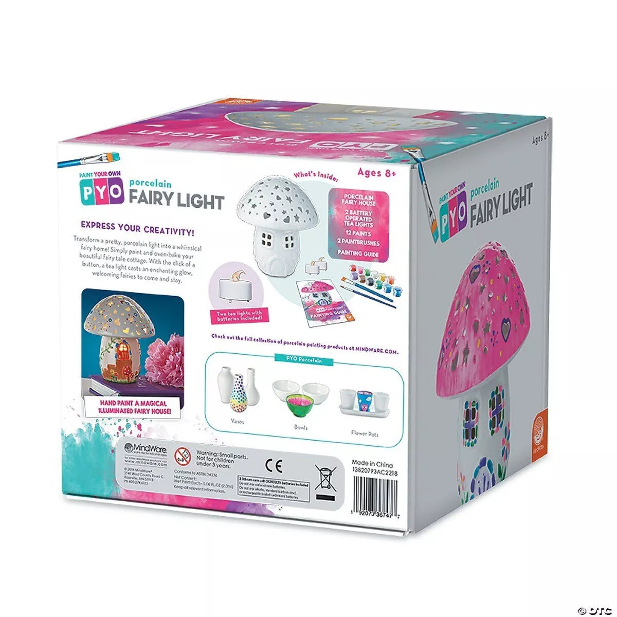 Kūrybinis rinkinys „Paint Your Own Porcelain Fairy Light“