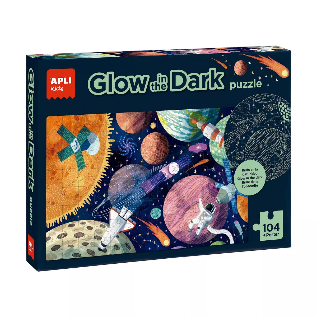 Tamsoje šviečianti dėlionė „Solar System”
