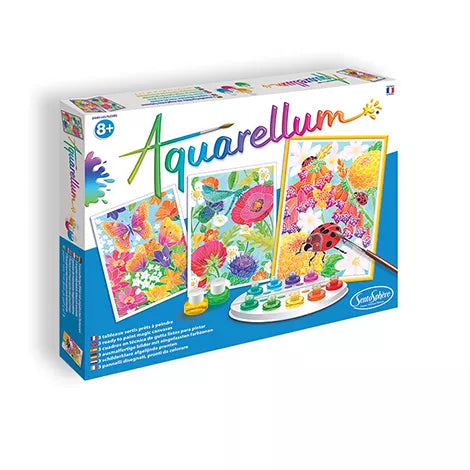 Akvarelės rinkinys „Tarp gėlių”