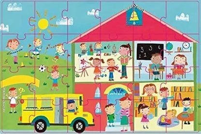 APLI Kids dėlionė „Mokykla“
