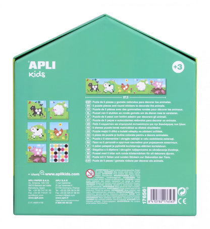 Apli Kids dėlionė su lipdukais „Gyvūnai“