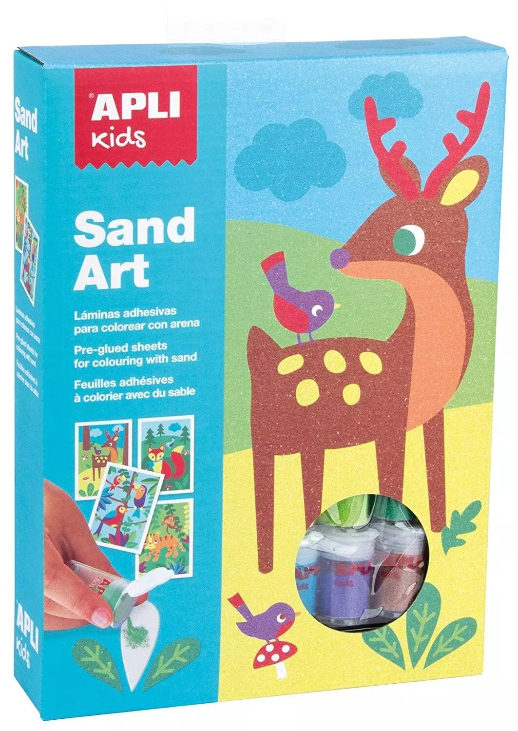 APLI Kids kūrybinis rinkinys SPALVOTO SMĖLIO MENAS