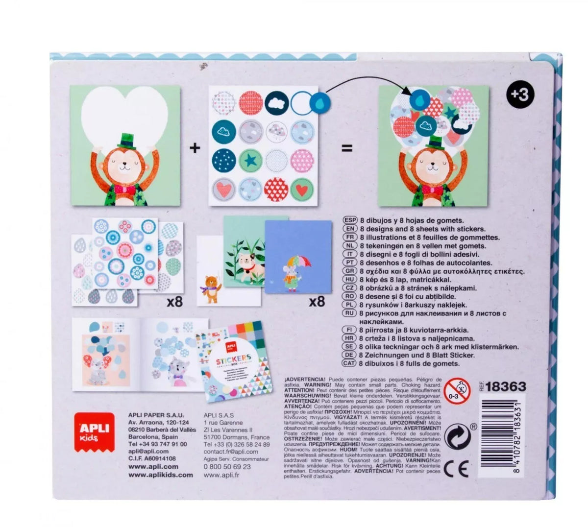 Apli Kids lipdukų žaidimas LAIVAS