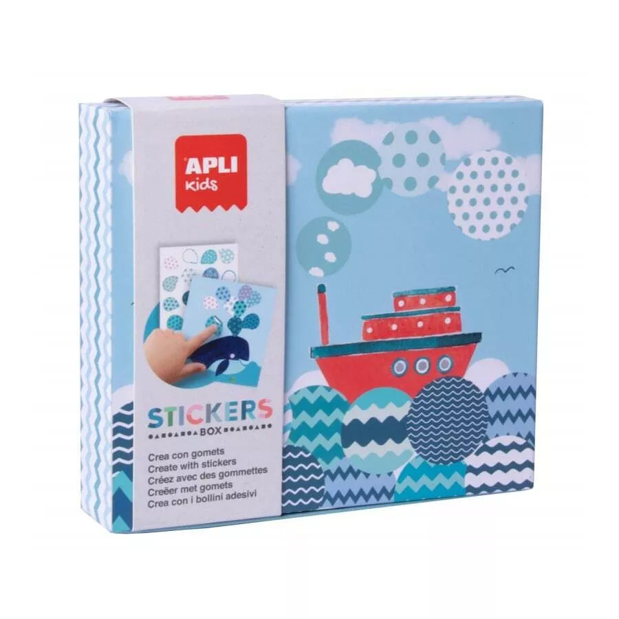Apli Kids lipdukų žaidimas LAIVAS