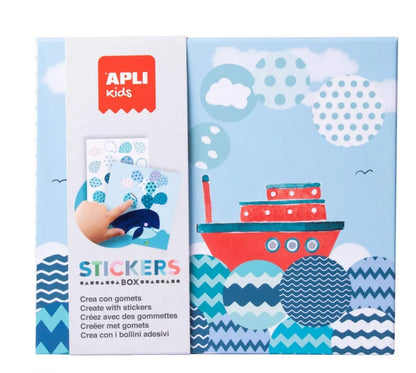 Apli Kids lipdukų žaidimas LAIVAS