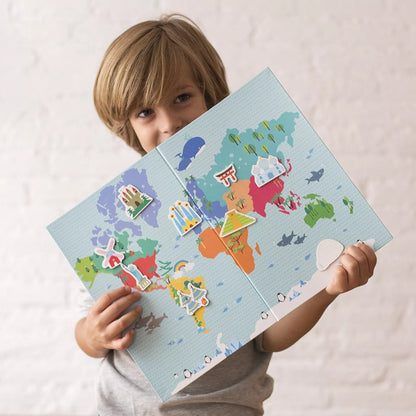 Apli Kids magnetinis žaidimas PASAULIO ŽEMĖLAPIS