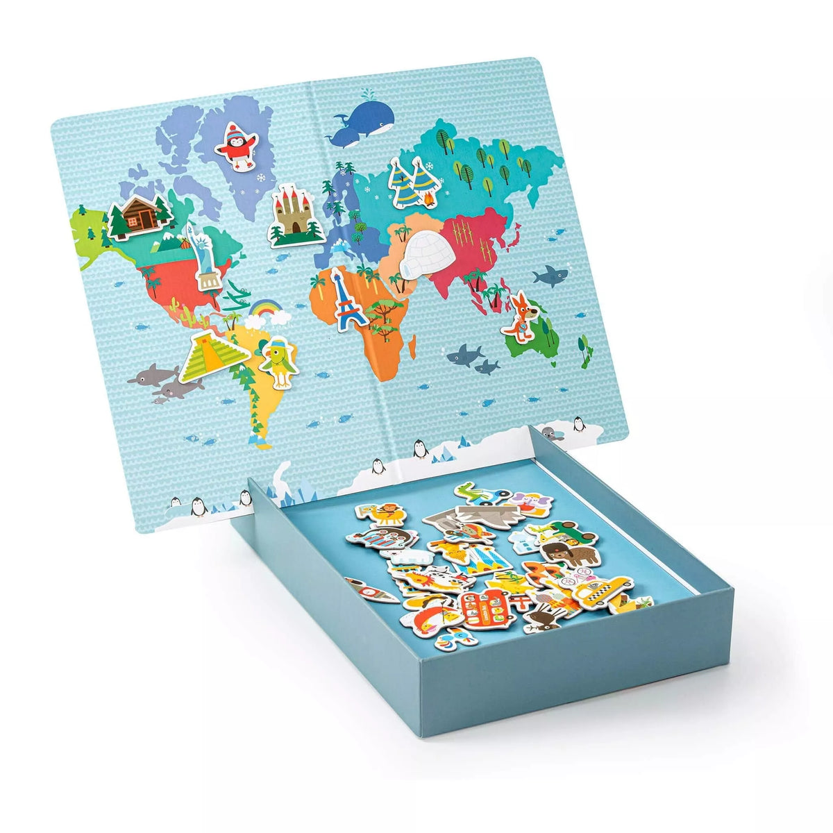 Apli Kids magnetinis žaidimas PASAULIO ŽEMĖLAPIS