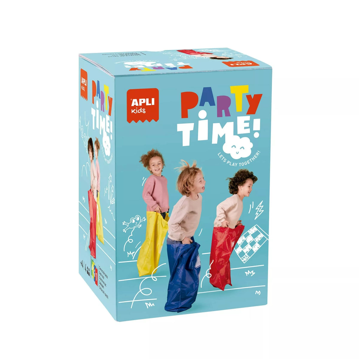 Apli Kids spalvoti šokinėjimo maišai (4 vnt.)