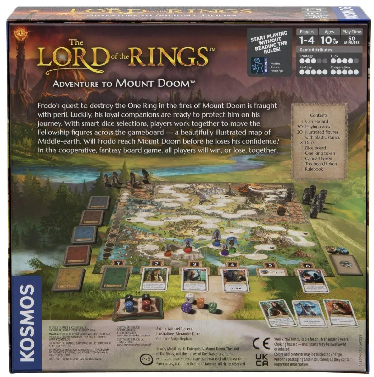 Bendradarbiavimo stalo žaidimas THE LORD OF THE RINGS: Adventure to Mount Doom