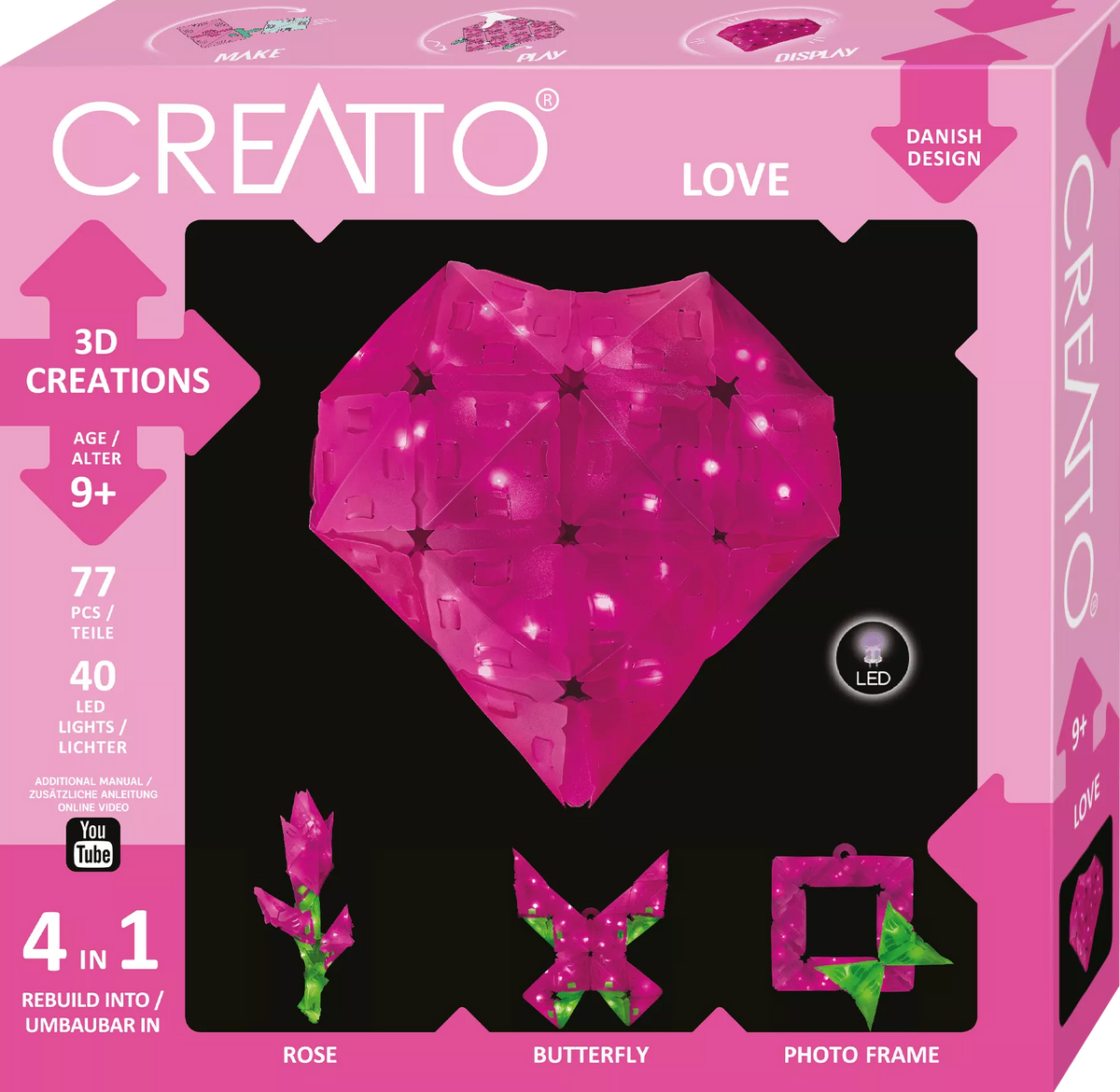 Creatto kūrybinis rinkinys ŠIRDELĖ