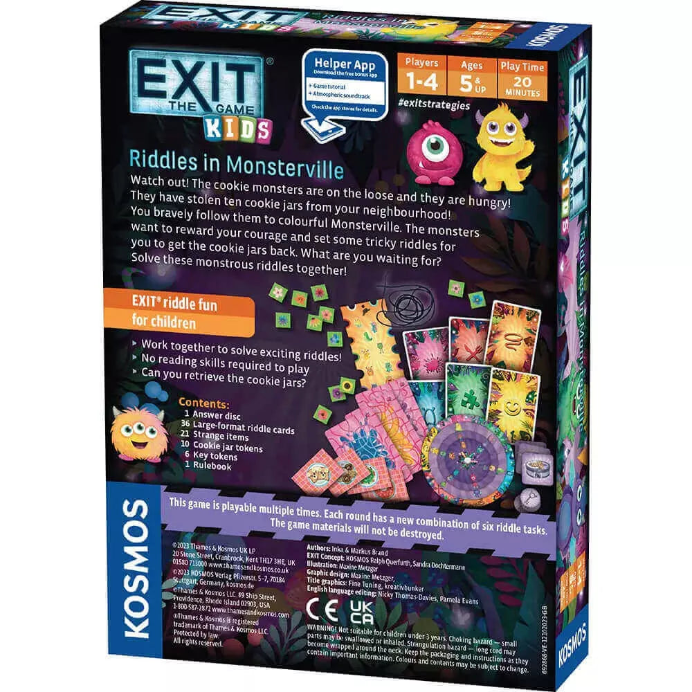 EXIT Kids mokslinis žaidimas „Riddles in Monsterville“