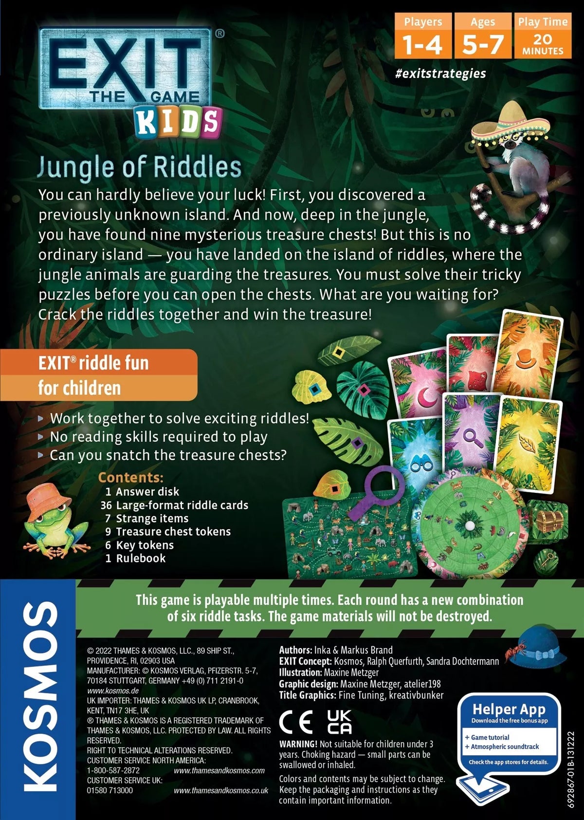 EXIT Kids mokslinis žaidimas vaikams „Jungle of Riddles“