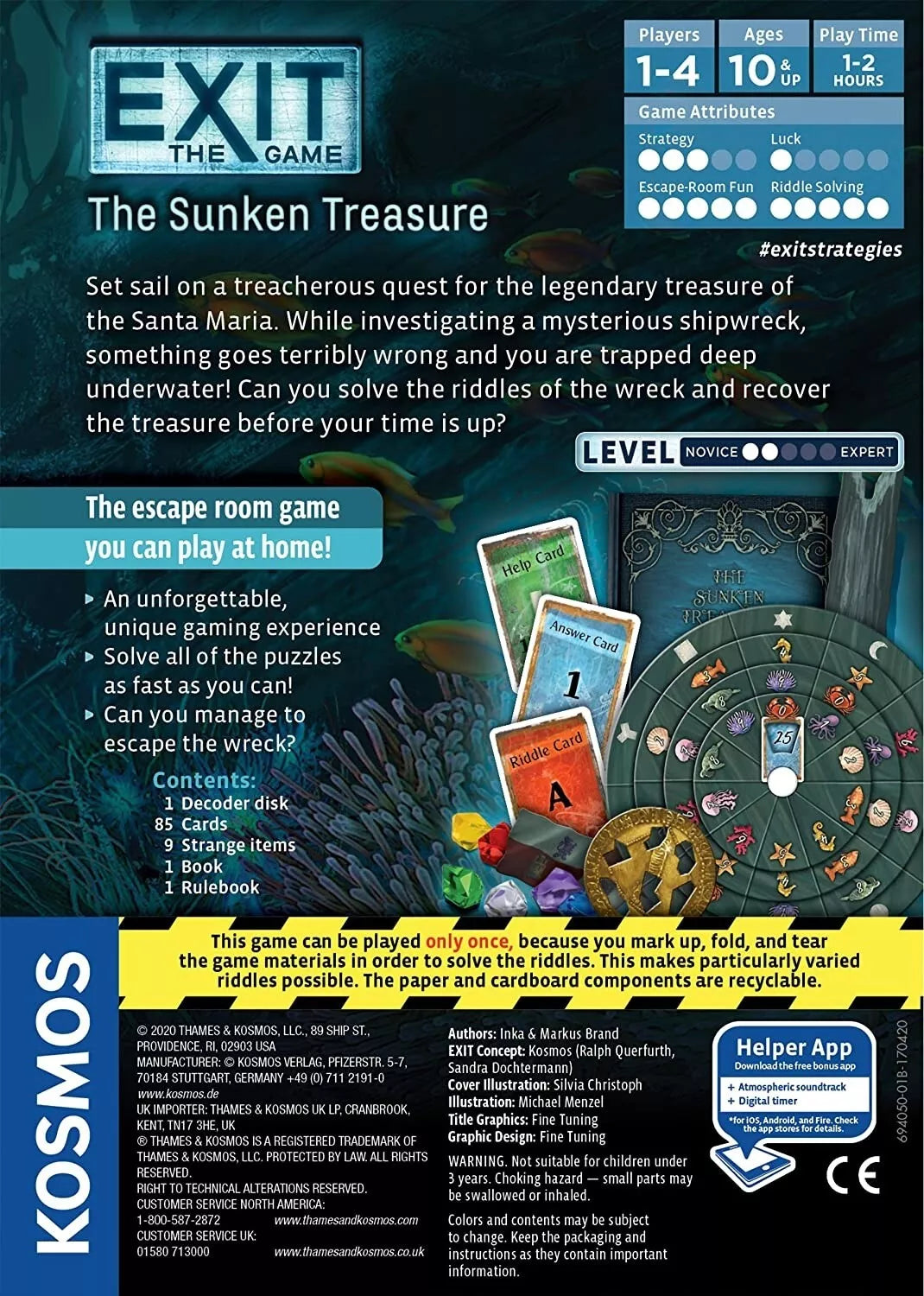 EXIT mokslinis žaidimas The Sunken Treasure