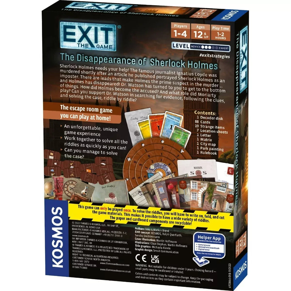 EXIT stalo žaidimas: Šerloko Holmso dingimas