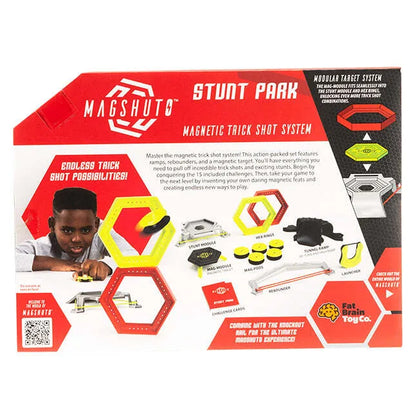 Fat Brain Toys Magshuto Stunt Park – magnetinių triukų ir taiklumo rinkinys