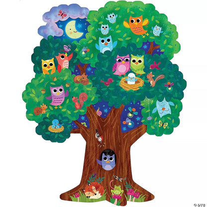 Grindų dėlionė „Hoot Owl Hoot Floor Puzzle“