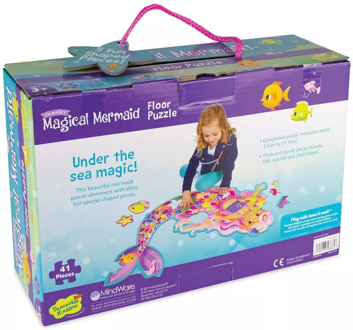 Grindų dėlionė „Magical Mermaid Floor Puzzle“