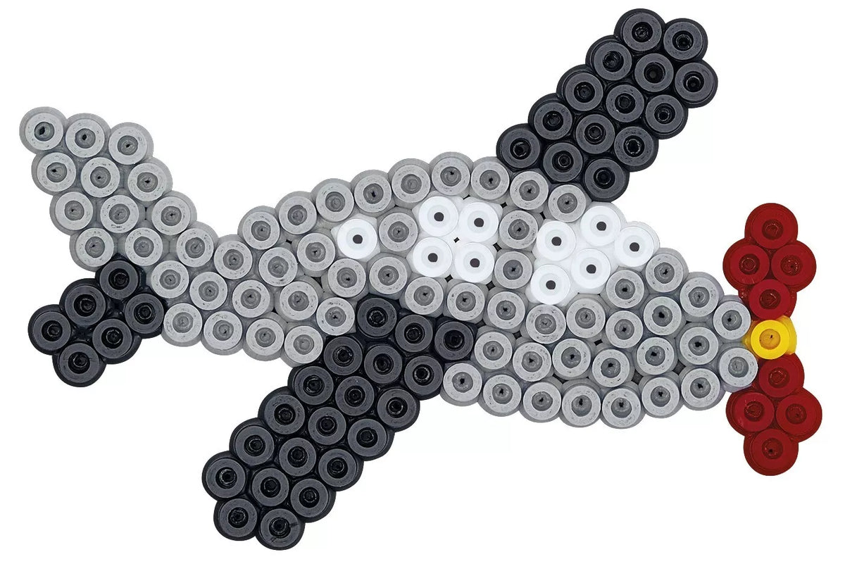 HAMA MIDI karoliukai ir dėliojimo lentelės žaliame kibirėlyje