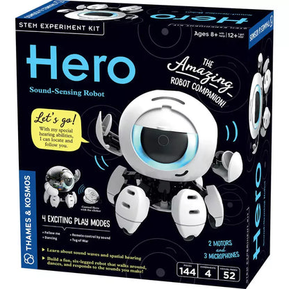 Į garsą reaguojantis robotas – Herojus