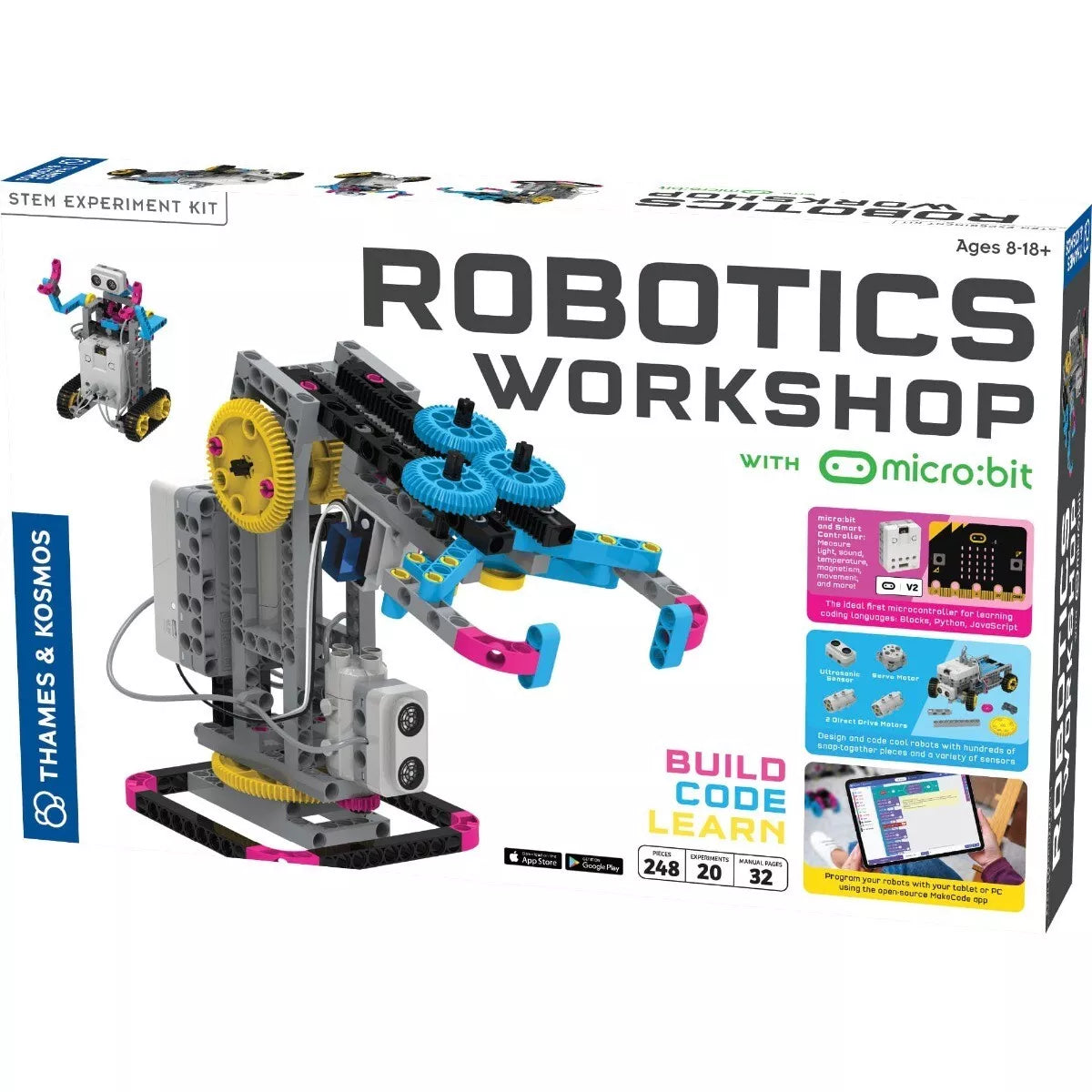 Inžinerinis-mokslinis rinkinys “Robotikos dirbtuvės+micro:bit”