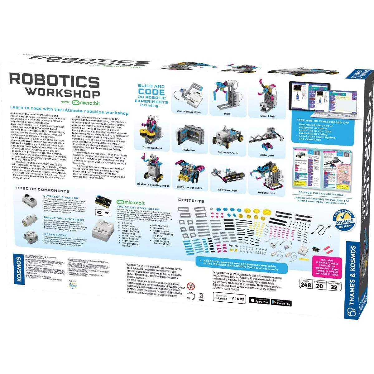 Inžinerinis-mokslinis rinkinys “Robotikos dirbtuvės+micro:bit”