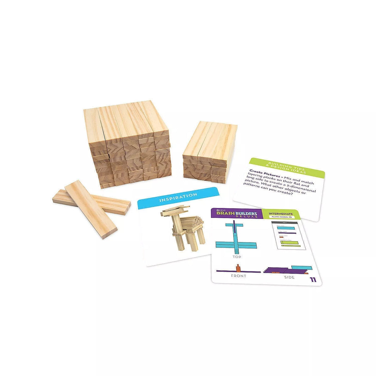 KEVA konstravimo rinkinys ,,Brain Builders Deluxe“