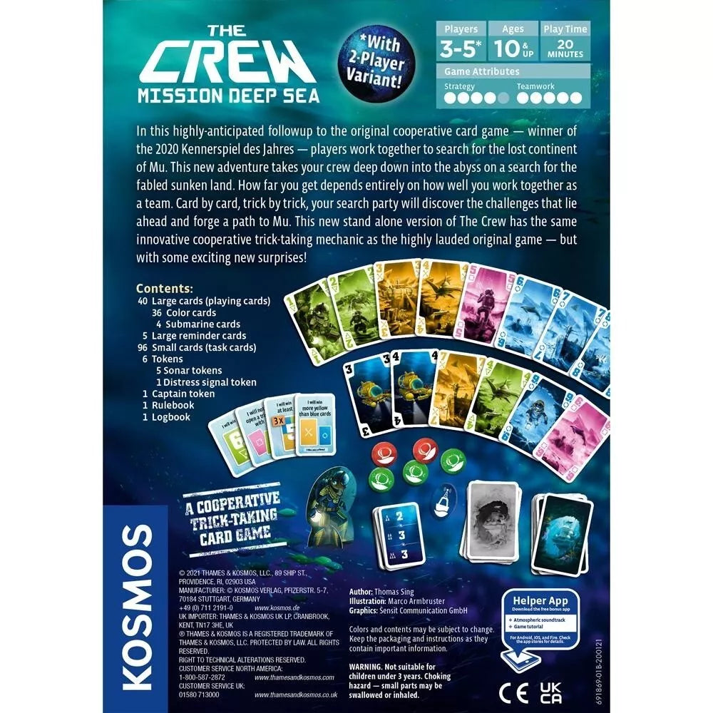 Kosmos bendradarbiavimo žaidimas „The Crew: Mission Deep Sea“