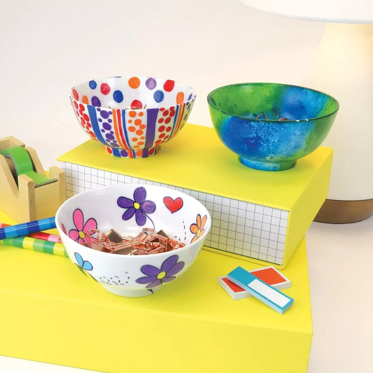 Kūrybinis rinkinys „Paint Your Own Porcelain Bowls“