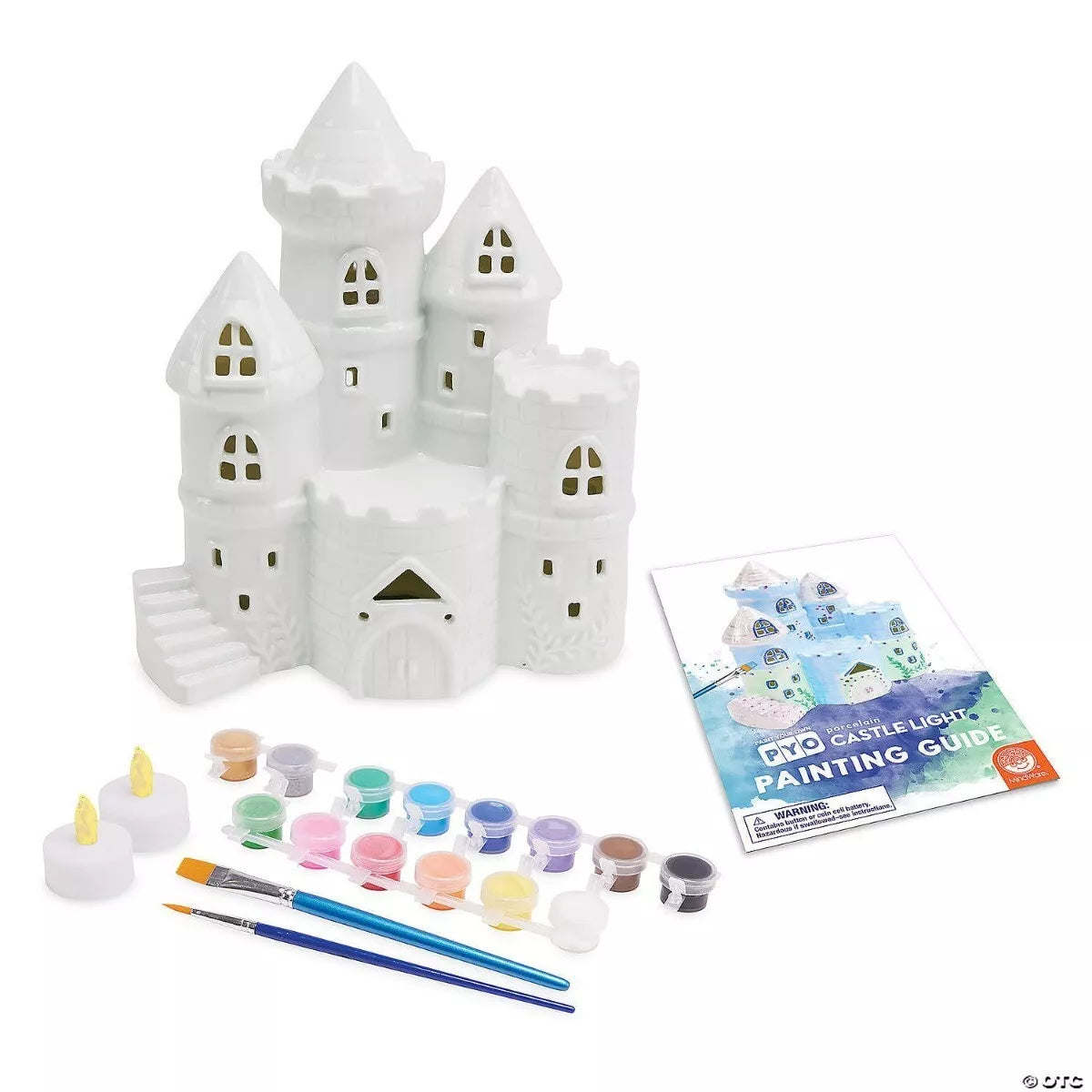 Kūrybinis rinkinys „Paint Your Own Porcelain Castle Light“
