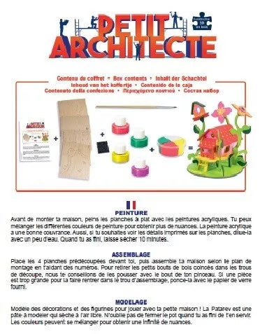 Kūrybinis rinkinys PETIT ARCHITECTE Namas gėlėse
