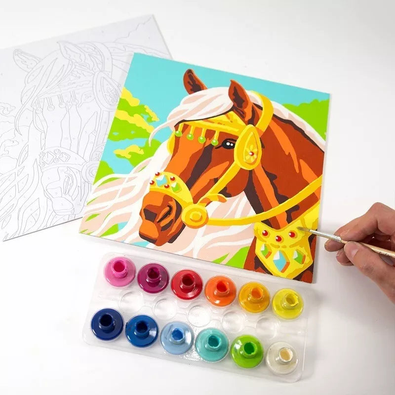 Kūrybinis spalvinimo rinkinys „Colorizzy Žirgai”