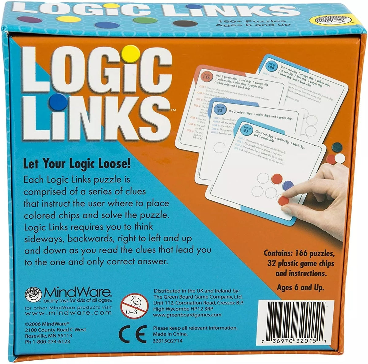 Loginio mąstymo žaidimas „Logic Links”