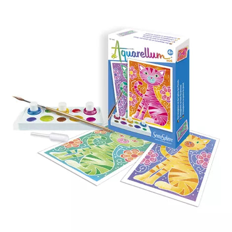 Mini Akvarelės rinkinys - Katės