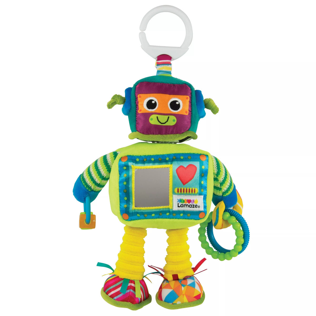 Pakabinamas lavinamasis kūdikio žaislas „Robotas Rustis“