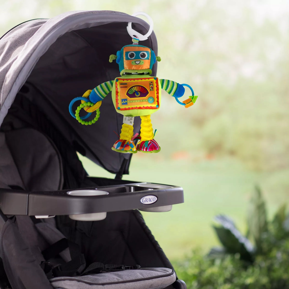 Pakabinamas lavinamasis kūdikio žaislas „Robotas Rustis“