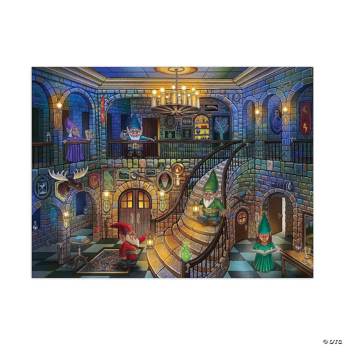 Pastabumo dėlionė „Gnomes at night“