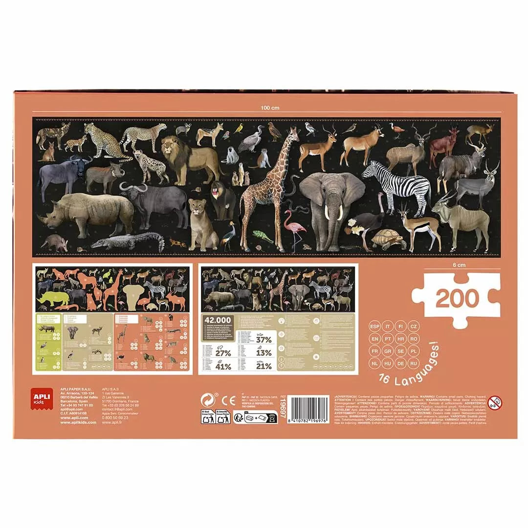 Pastabumo dėlionė – Nykstantys savanos gyvūnai