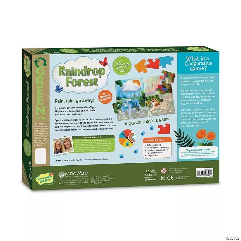 PAŽEISTA PAKUOTĖ: Bendradarbiavimo žaidimas-dėlionė „Raindrop Forest“