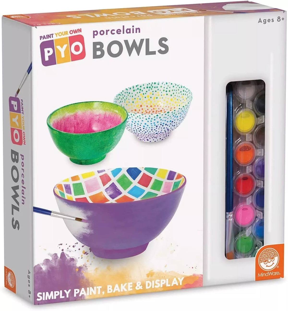 PAŽEISTA PAKUOTĖ: Kūrybinis rinkinys "Paint Your Own Porcelain Bowls"