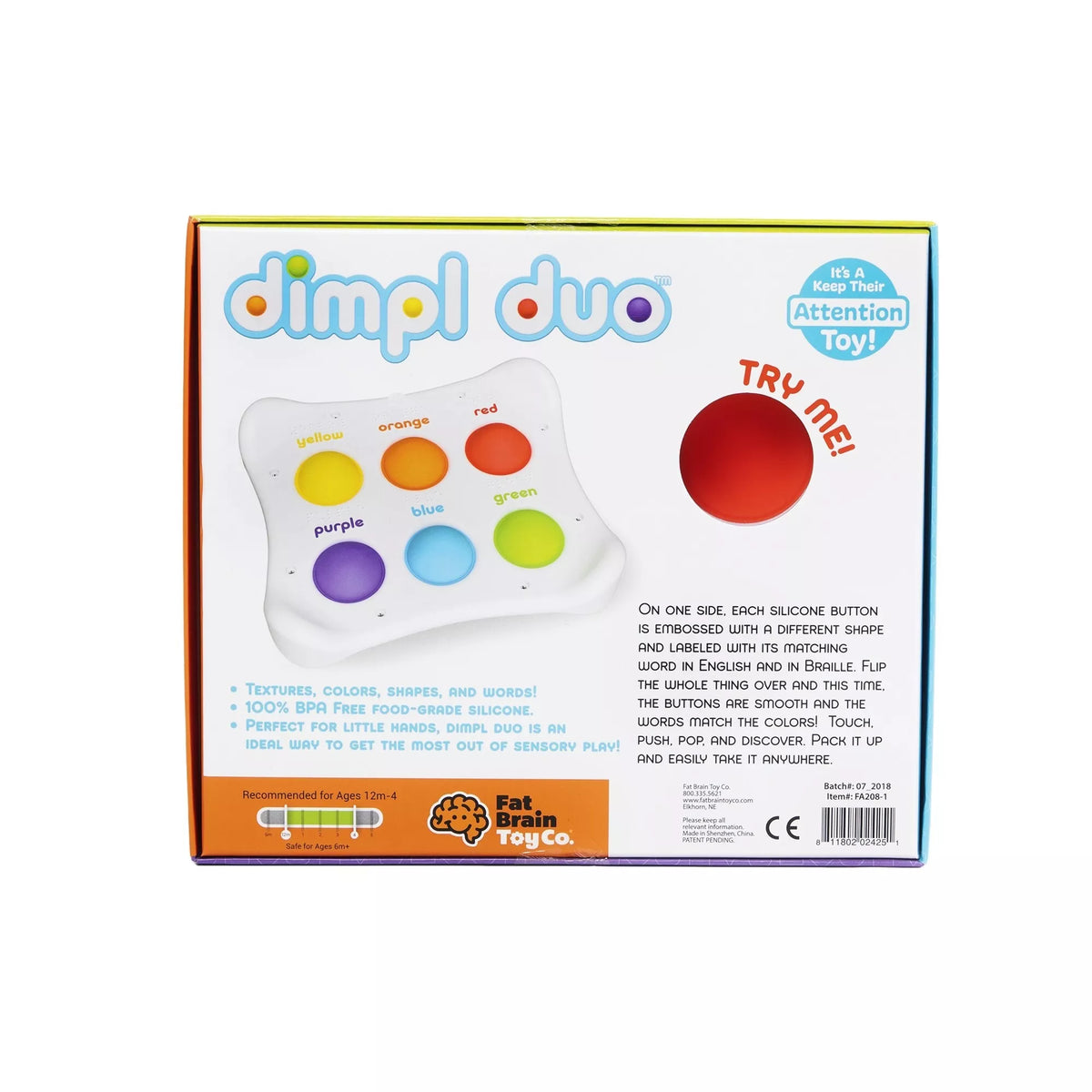 Sensorinis žaislas „Dimpl Duo“