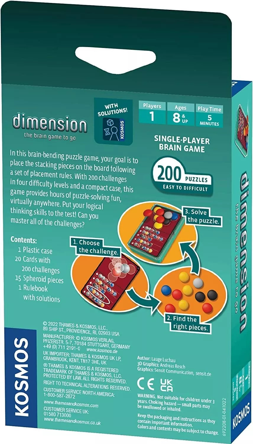 Stalo žaidimas-galvosūkis „Dimension: Brain to Go“