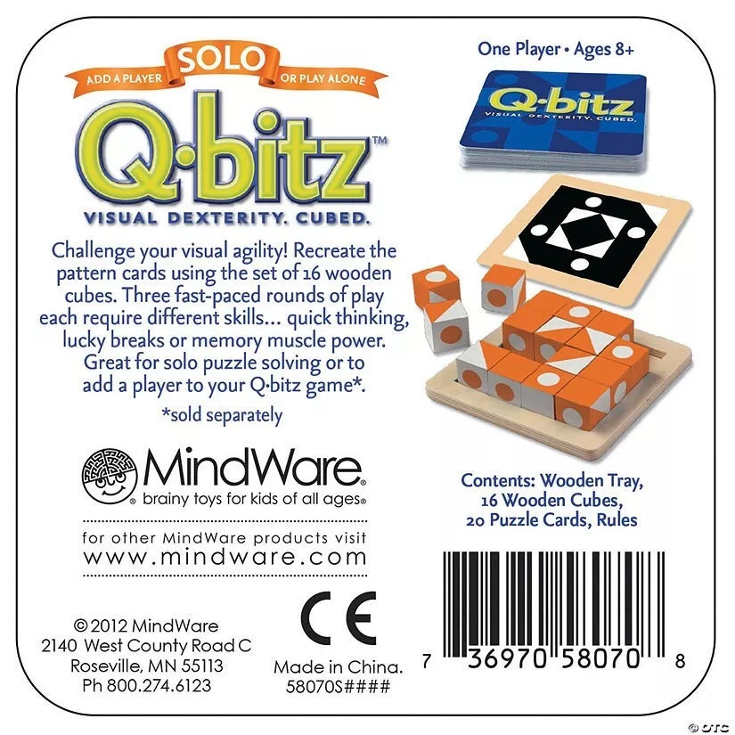 Stalo žaidimas Q-bitz Solo: Orange Edition