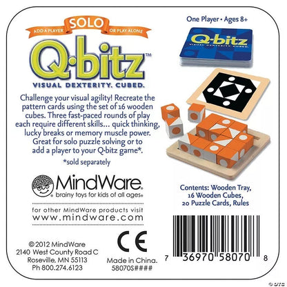 Stalo žaidimas Q-bitz Solo: Orange Edition