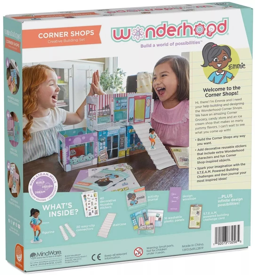 Wonderhood kūrybinis žaidimas „Corner Shops“
